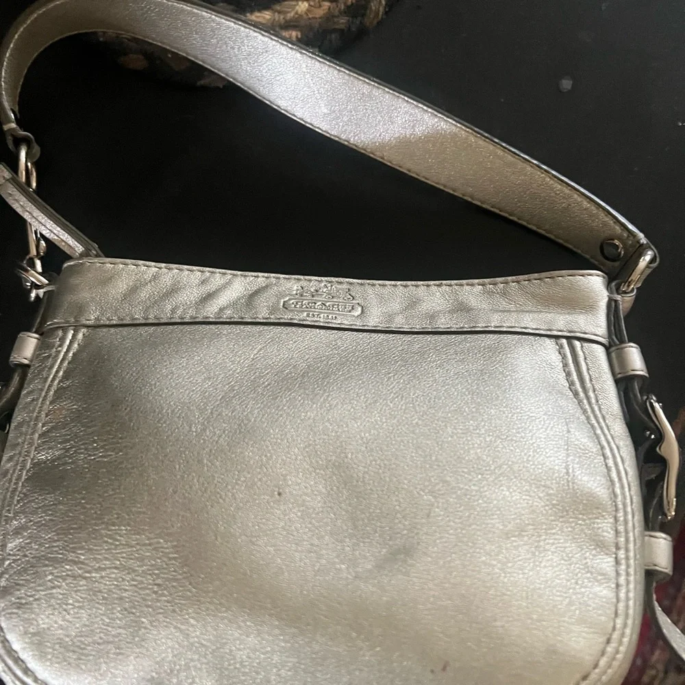 Vintage Coach Zoe Mini Leather Shoulder Bag